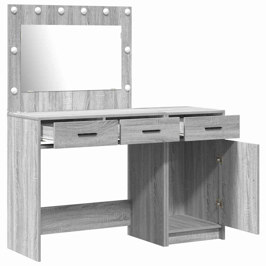Schminktisch 2 pcs Grau 40 x 41 x 75 cm Holzwerkstoff