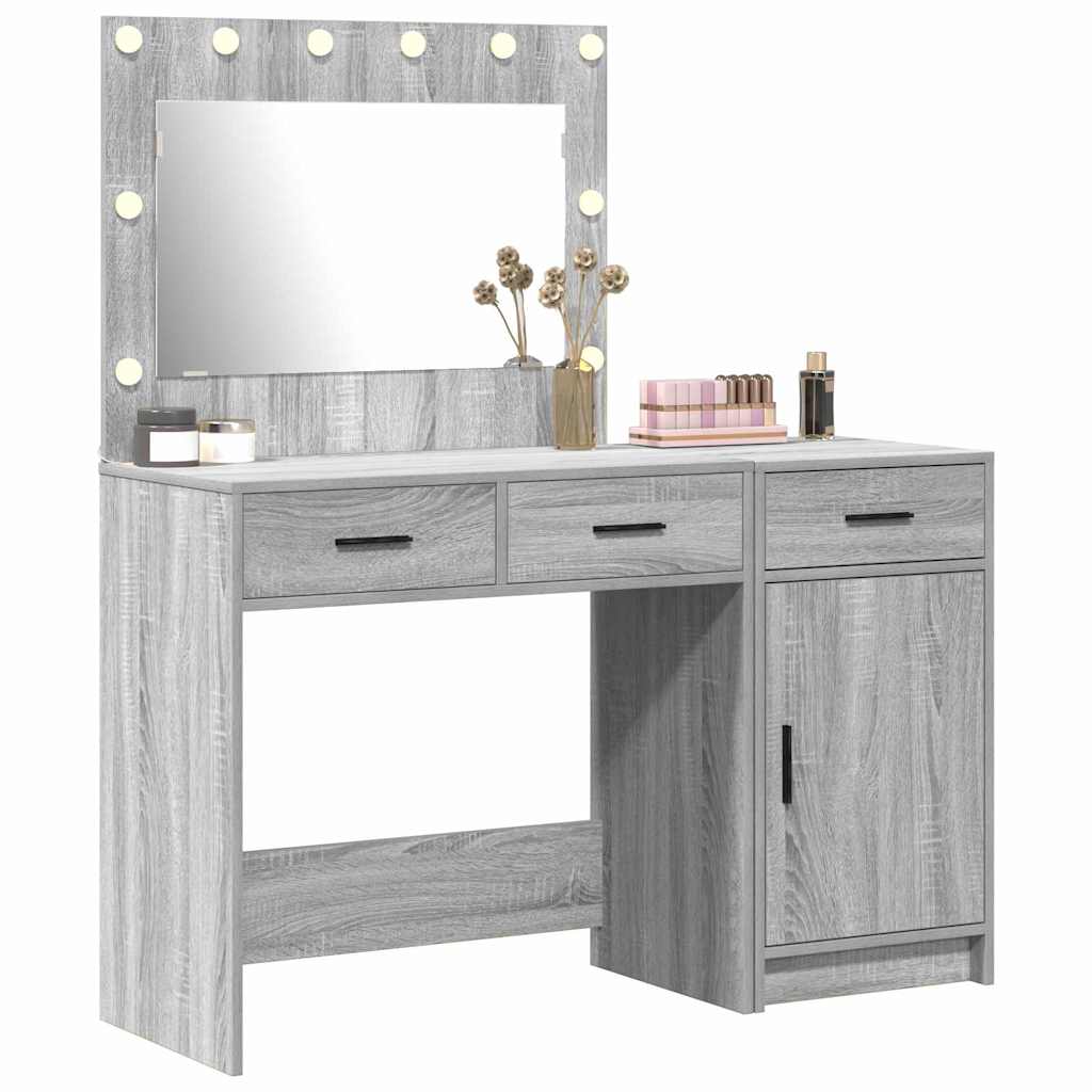 Schminktisch 2 pcs Grau 40 x 41 x 75 cm Holzwerkstoff