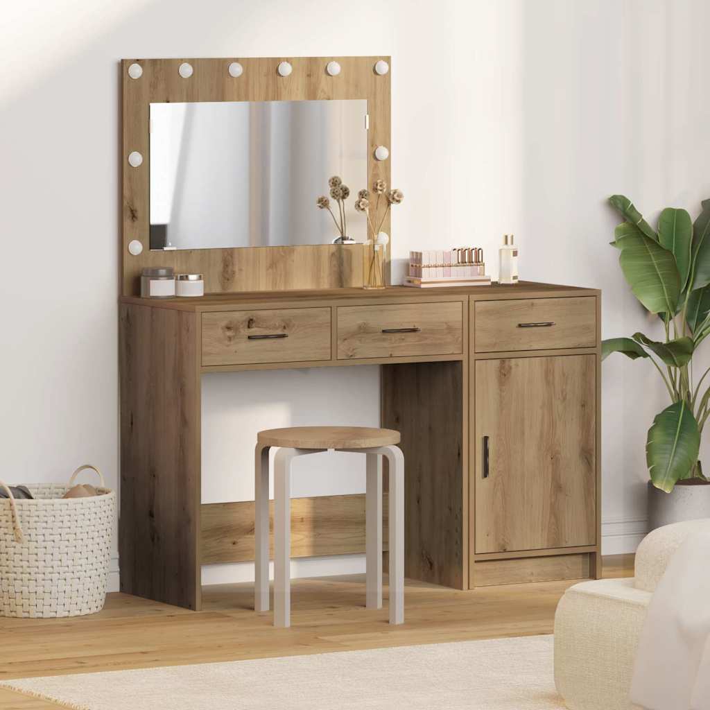 Schminktisch 2 pcs Braun 40 x 41 x 75 cm Holzwerkstoff