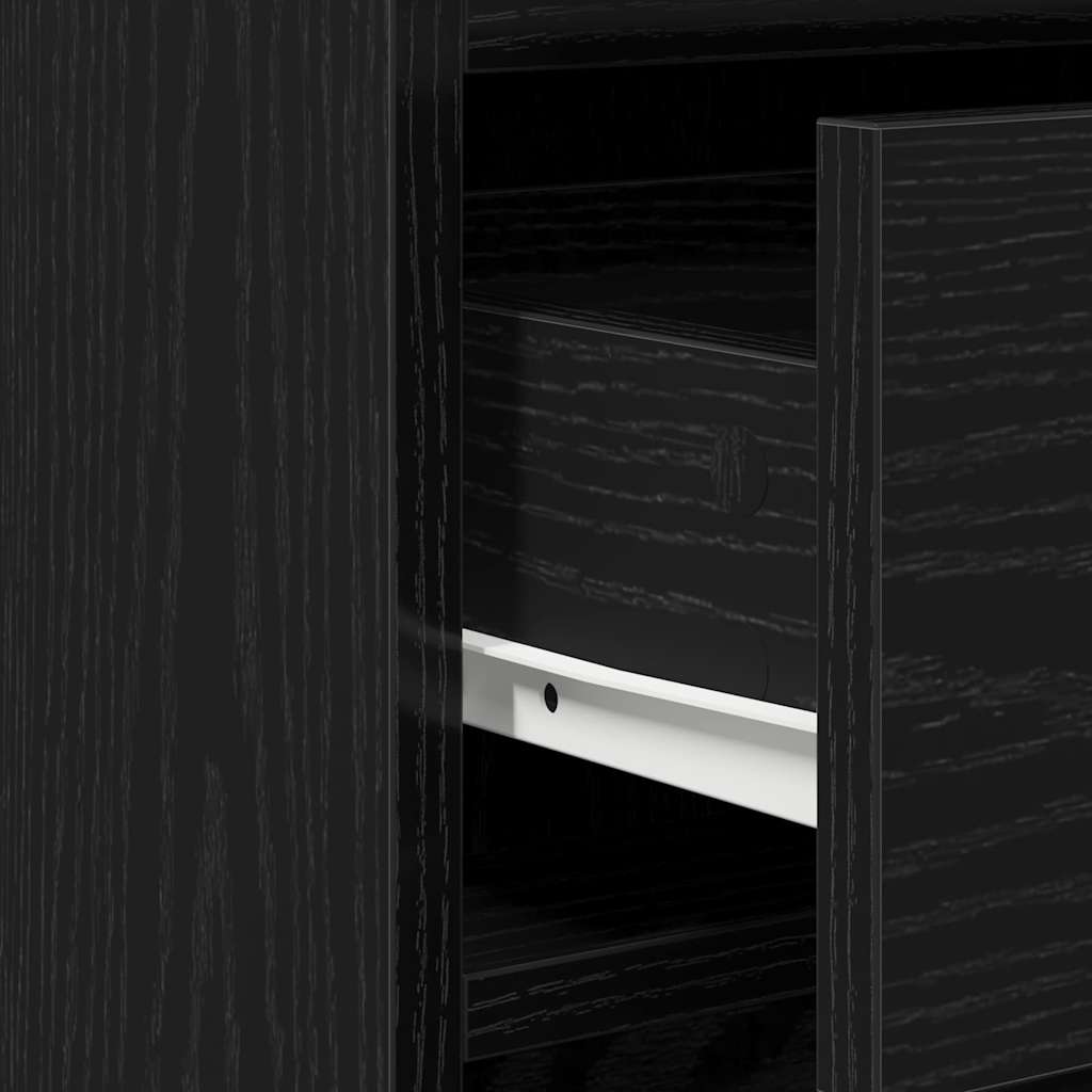 Schminktisch 2 stk. Schwarz 50 x 41 x 135 cm Holzwerkstoff