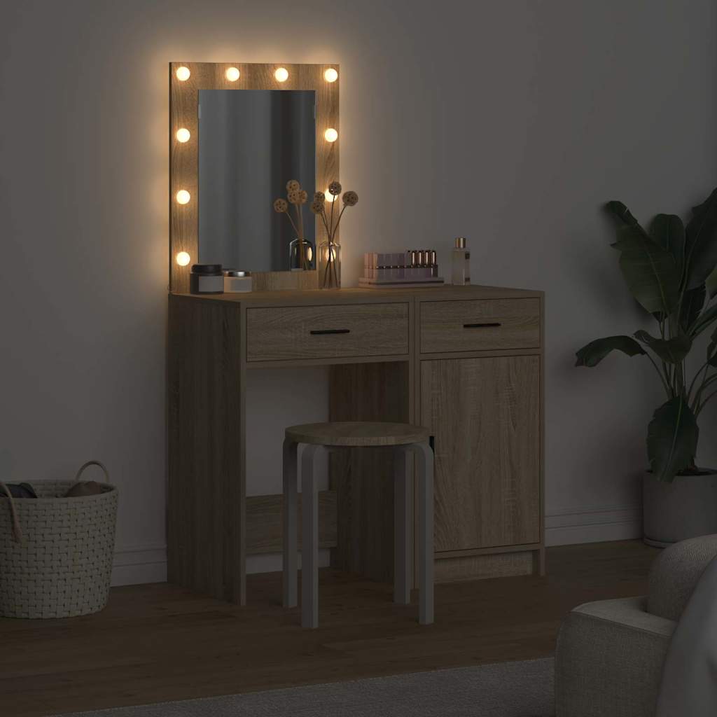 Schminktisch 2 stk. Braun 50 x 41 x 135 cm Holzwerkstoff