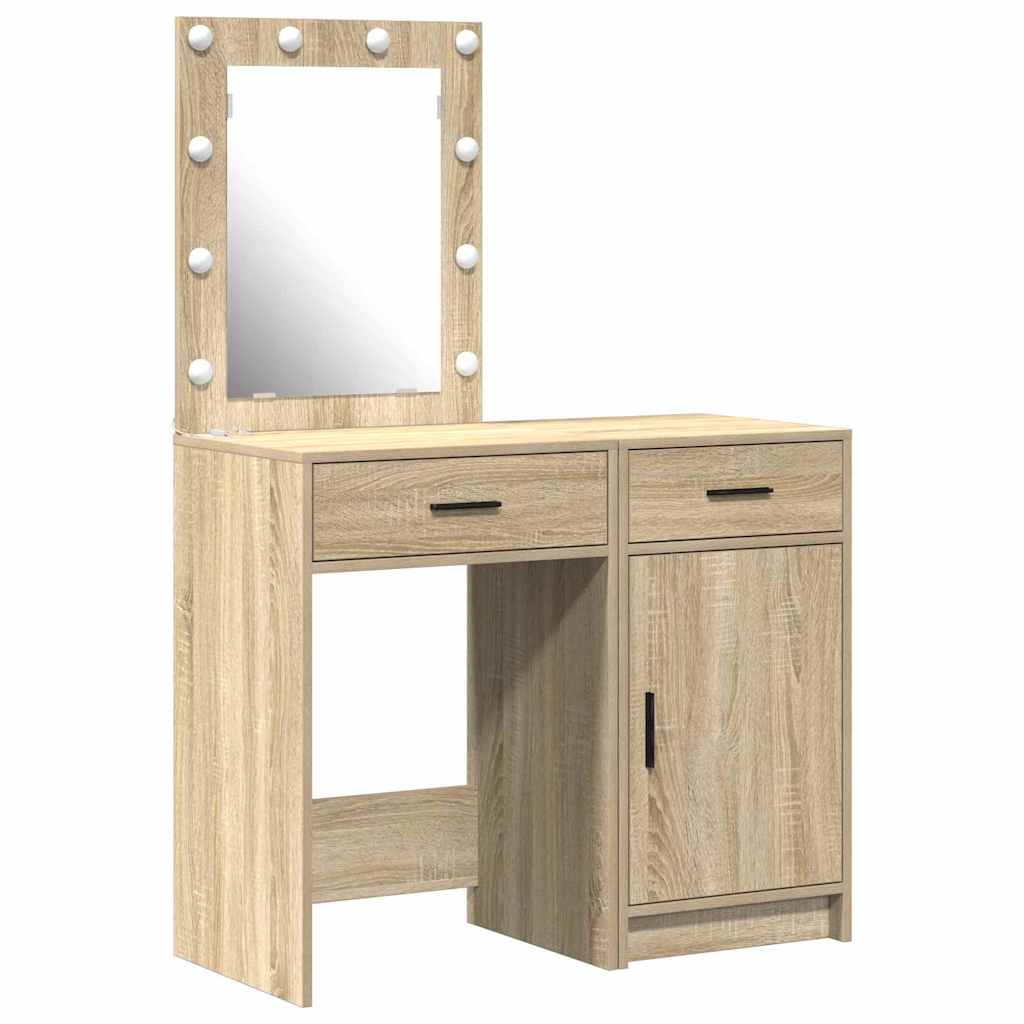 Schminktisch 2 stk. Braun 50 x 41 x 135 cm Holzwerkstoff