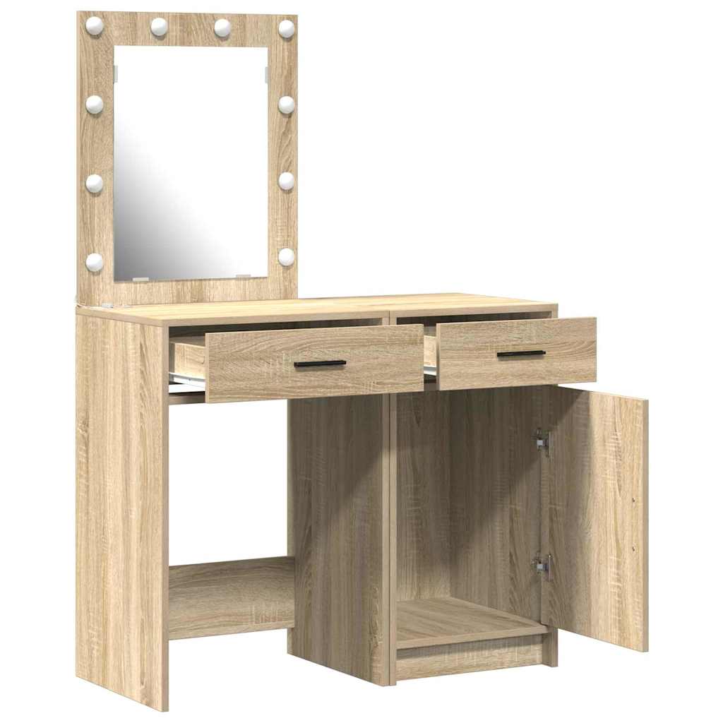 Schminktisch 2 stk. Braun 50 x 41 x 135 cm Holzwerkstoff