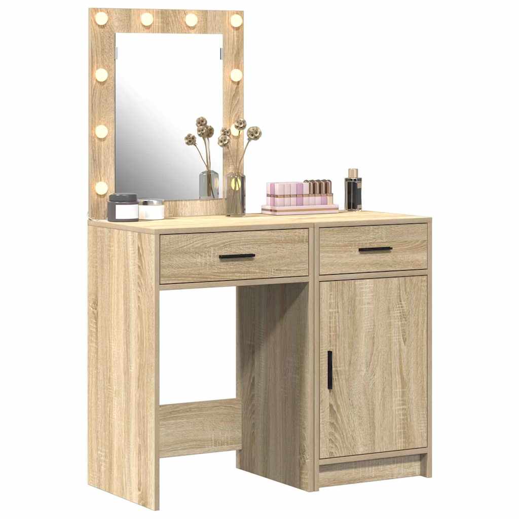 Schminktisch 2 stk. Braun 50 x 41 x 135 cm Holzwerkstoff