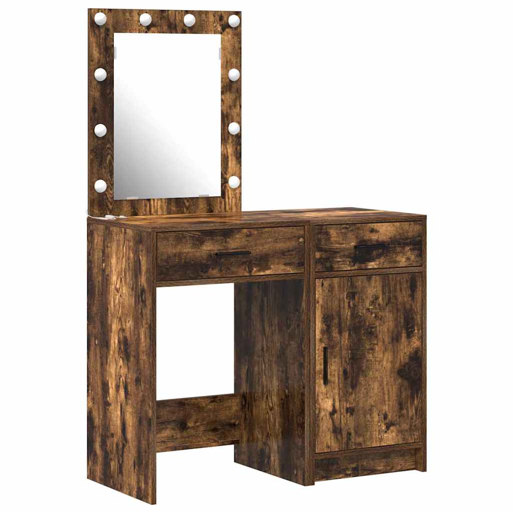 Schminktisch 2 stk. Braun 50 x 41 x 135 cm Holzwerkstoff