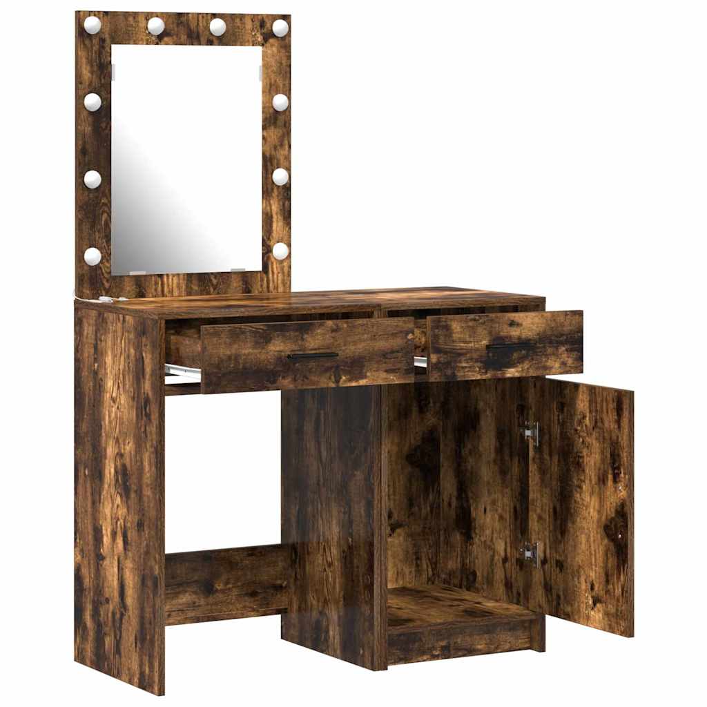 Schminktisch 2 stk. Braun 50 x 41 x 135 cm Holzwerkstoff