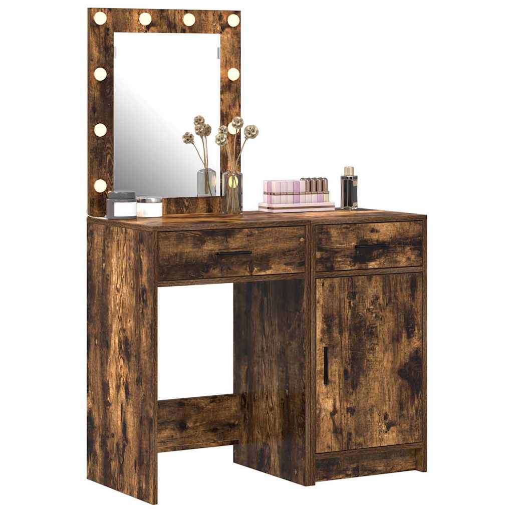 Schminktisch 2 stk. Braun 50 x 41 x 135 cm Holzwerkstoff