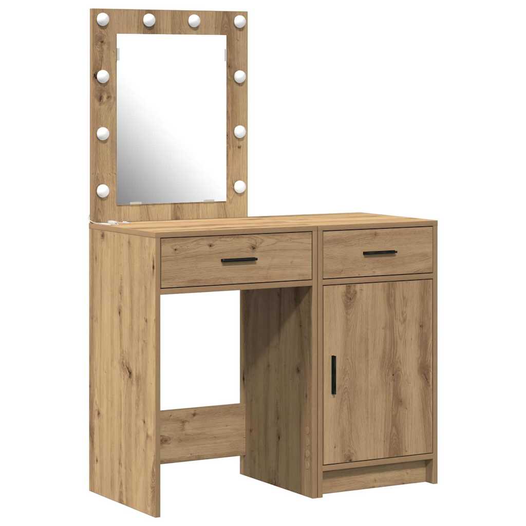Schminktisch 2 pcs Braun 50 x 41 x 135 cm Holzwerkstoff