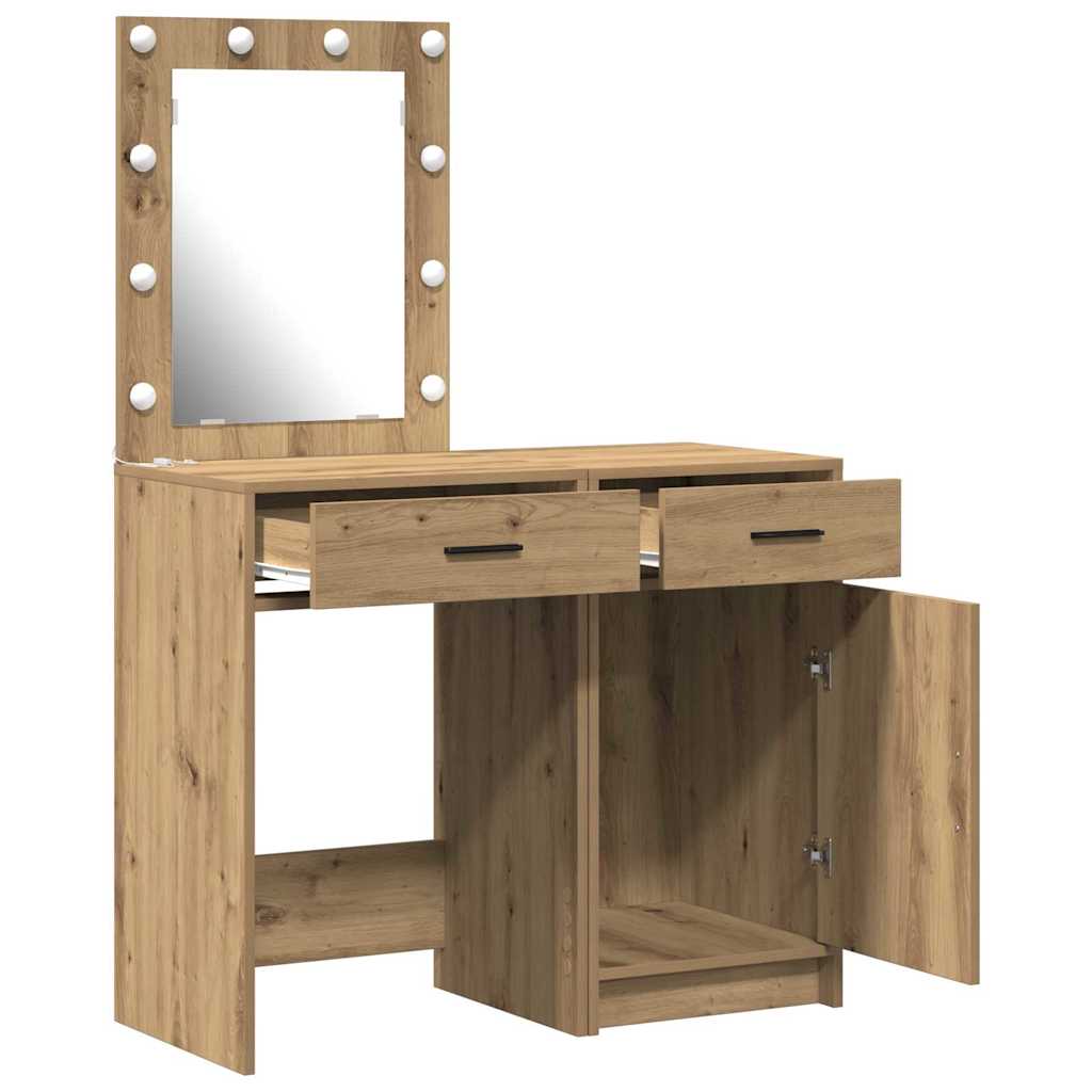 Schminktisch 2 pcs Braun 50 x 41 x 135 cm Holzwerkstoff