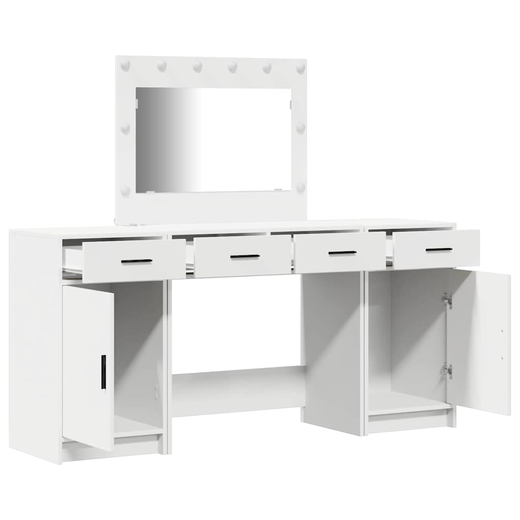 Schminktisch 3 stk. Weiß 78,5 x 41 x 135 cm Holzwerkstoff