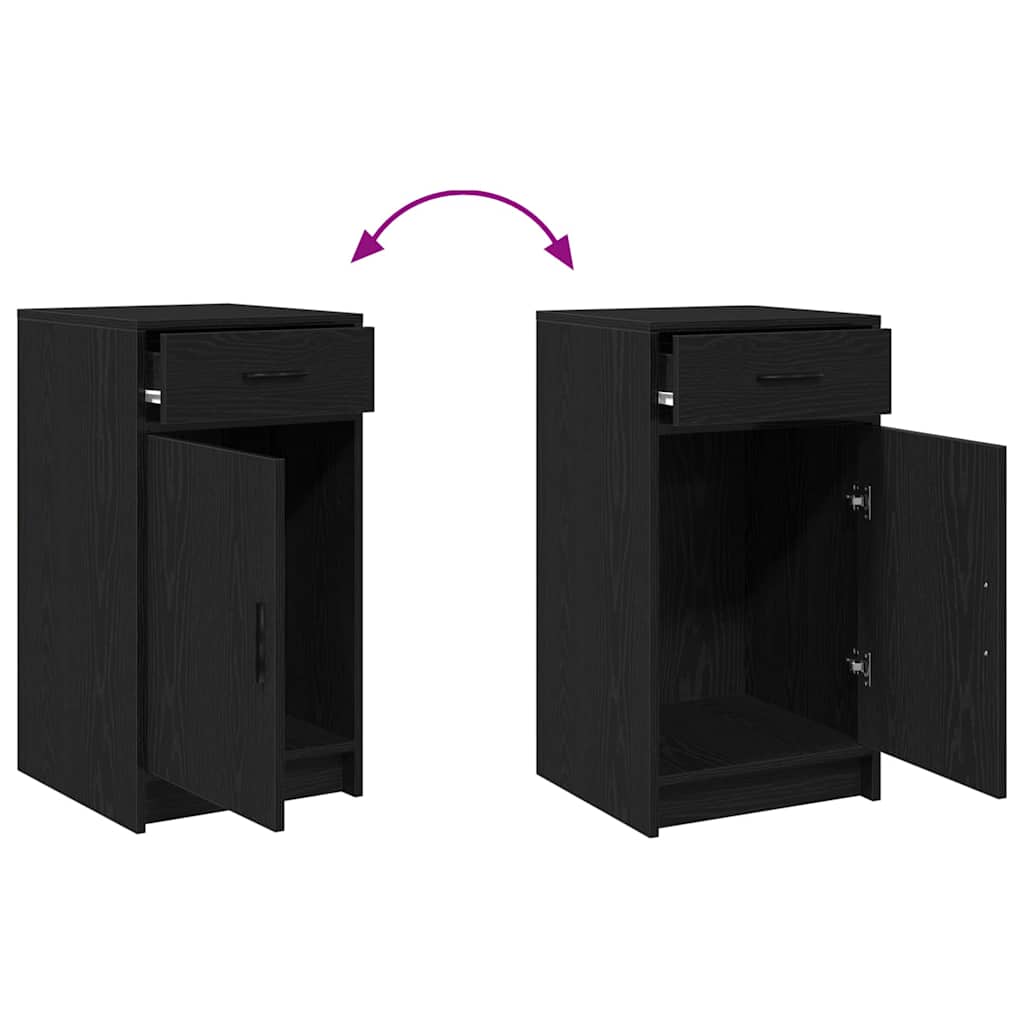 Schminktisch 3 stk. Schwarz 78,5 x 41 x 135 cm Holzwerkstoff