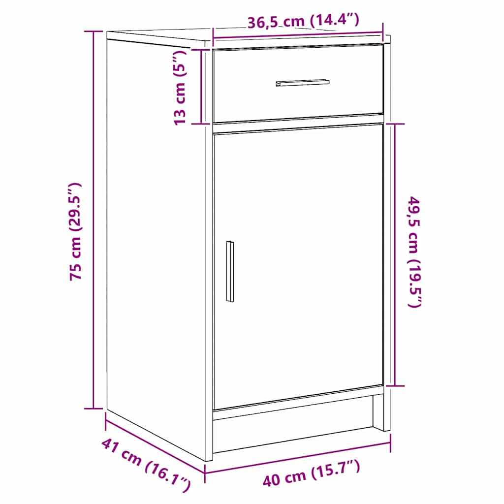 Schminktisch 3 stk. Braun 78,5 x 41 x 135 cm Holzwerkstoff