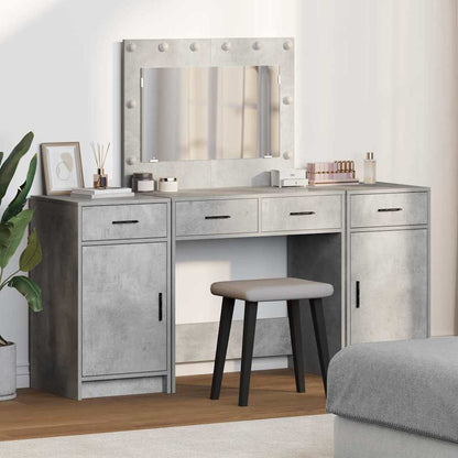 Schminktisch 3 stk. Grau 78,5 x 41 x 135 cm Holzwerkstoff