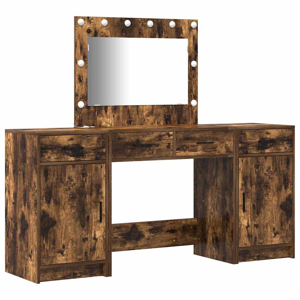 Schminktisch 3 stk. Braun 78,5 x 41 x 135 cm Holzwerkstoff