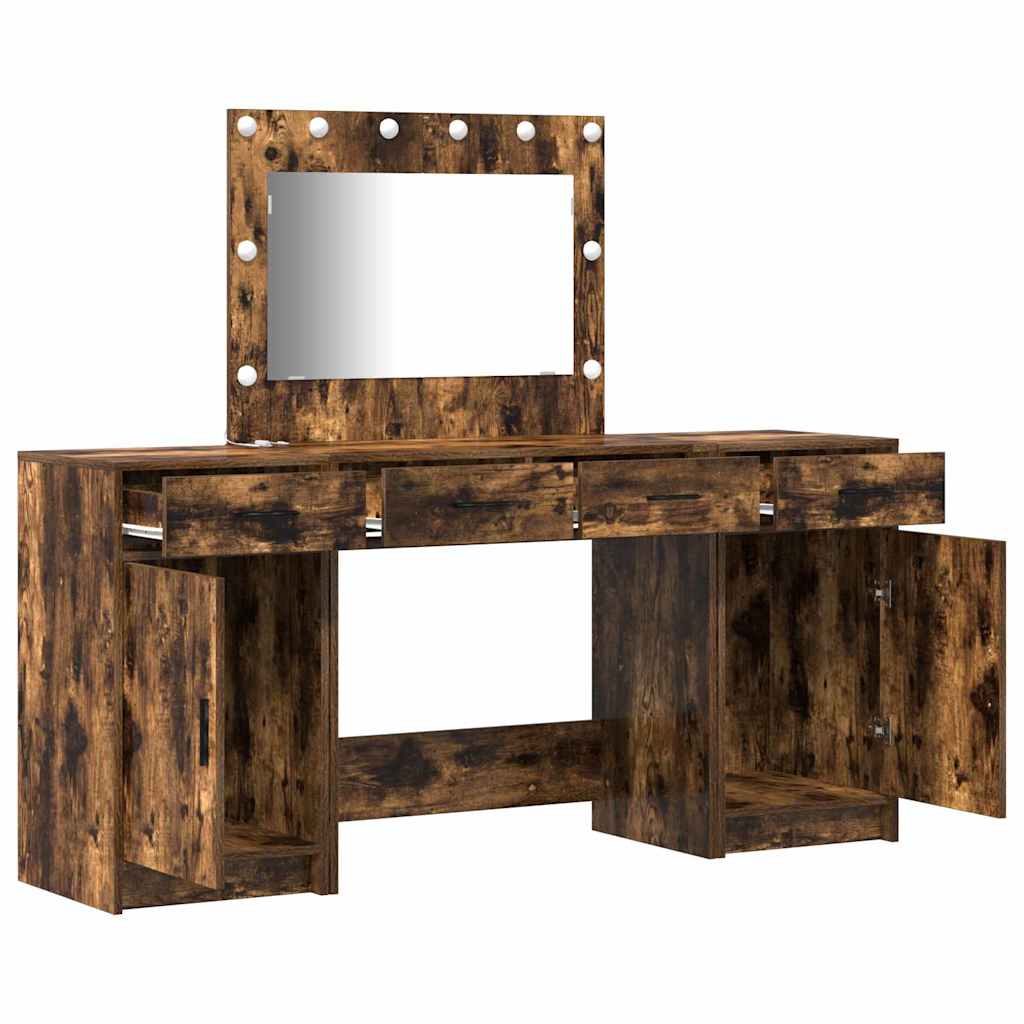 Schminktisch 3 stk. Braun 78,5 x 41 x 135 cm Holzwerkstoff