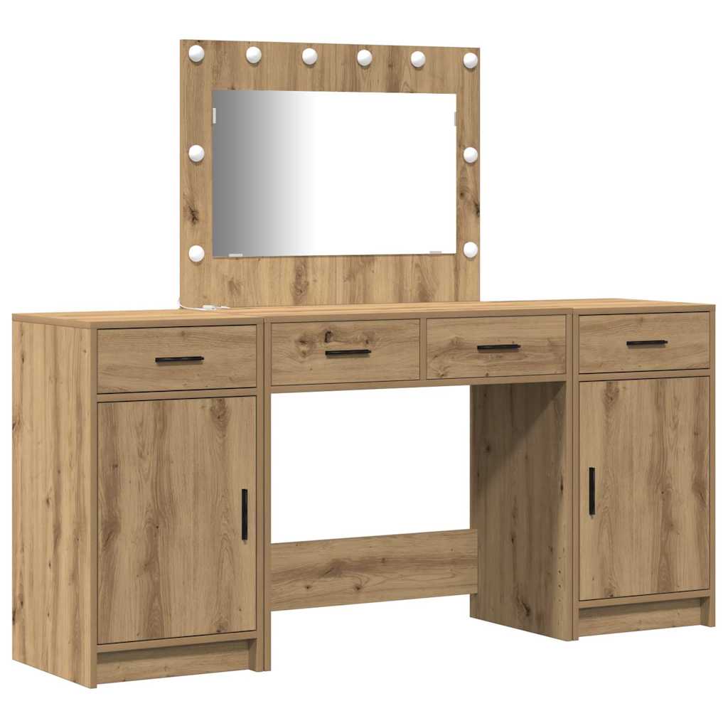 Schminktisch 3 pcs Braun 78,5 x 41 x 135 cm Holzwerkstoff