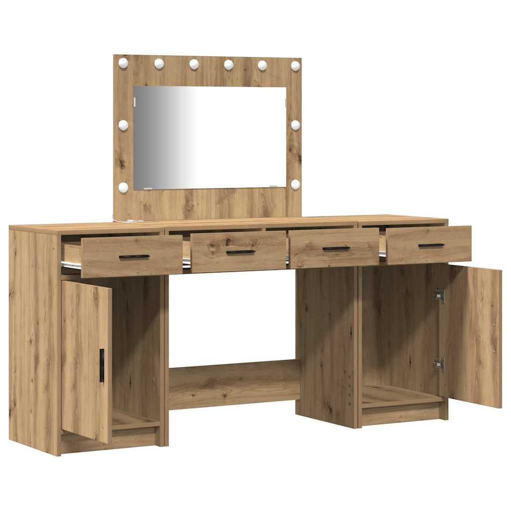 Schminktisch 3 pcs Braun 78,5 x 41 x 135 cm Holzwerkstoff