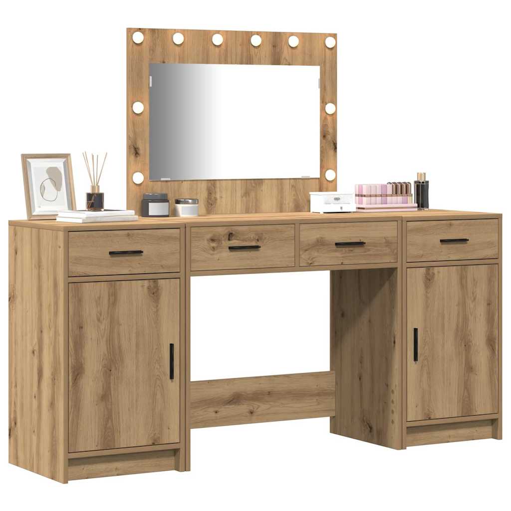 Schminktisch 3 pcs Braun 78,5 x 41 x 135 cm Holzwerkstoff
