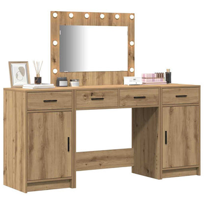 Schminktisch 3 stk. Braun 78,5 x 41 x 135 cm Holzwerkstoff