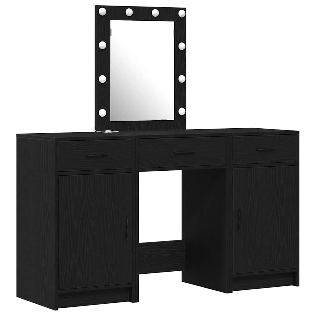 Schminktisch Schwarz 50 x 41 x 135 cm Holzwerkstoff
