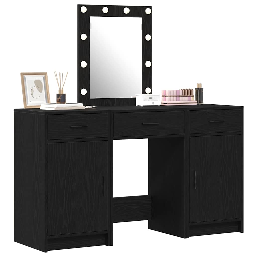 Schminktisch Schwarz 50 x 41 x 135 cm Holzwerkstoff