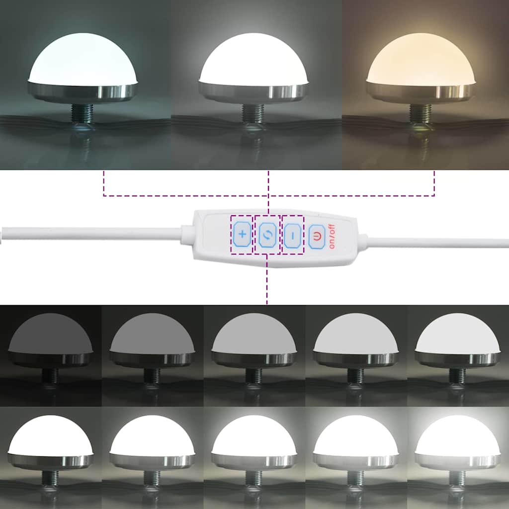Schminktisch Grau 50 x 41 x 135 cm Holzwerkstoff