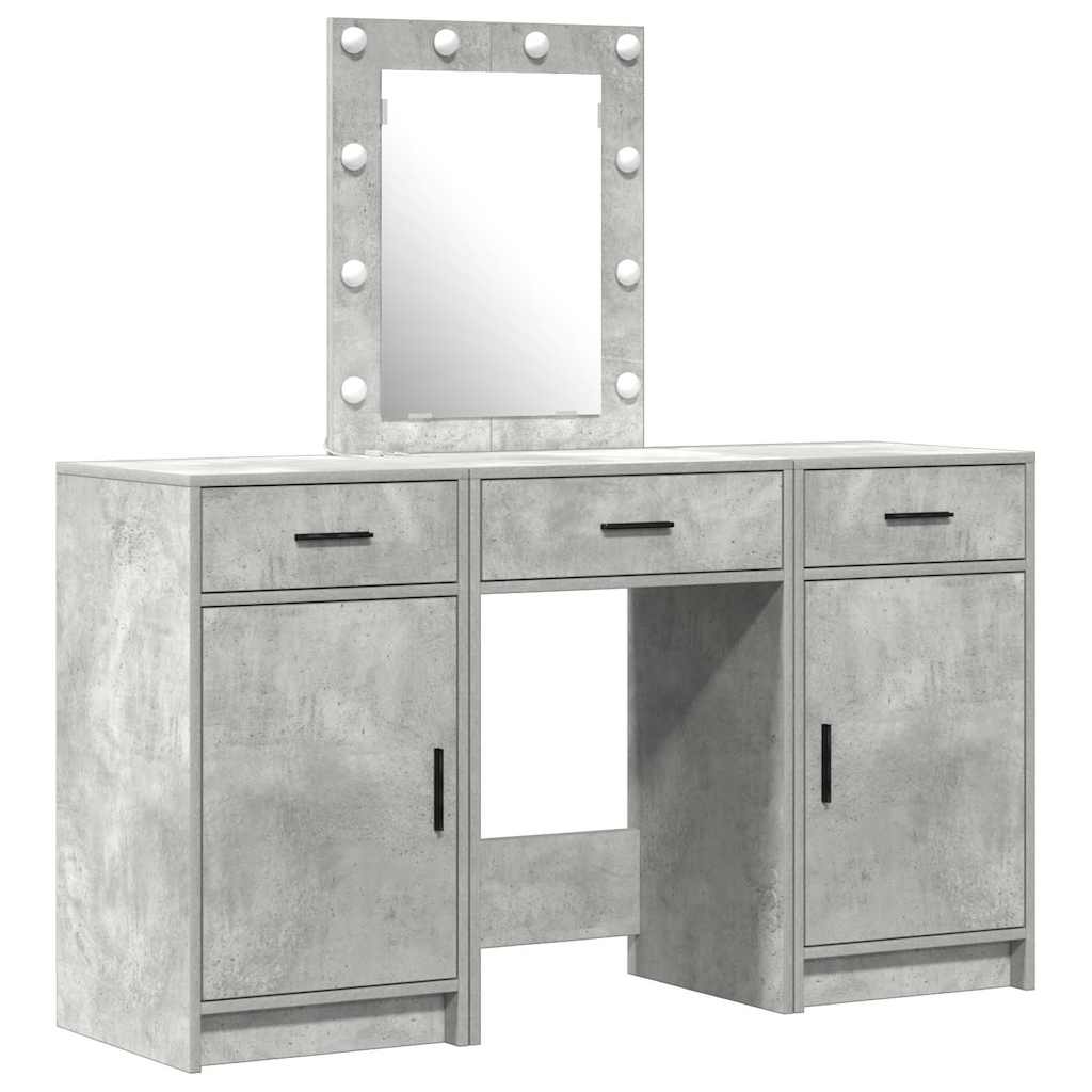 Schminktisch Grau 50 x 41 x 135 cm Holzwerkstoff