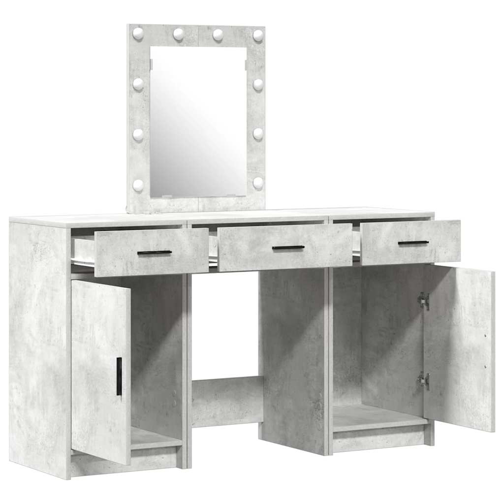 Schminktisch Grau 50 x 41 x 135 cm Holzwerkstoff