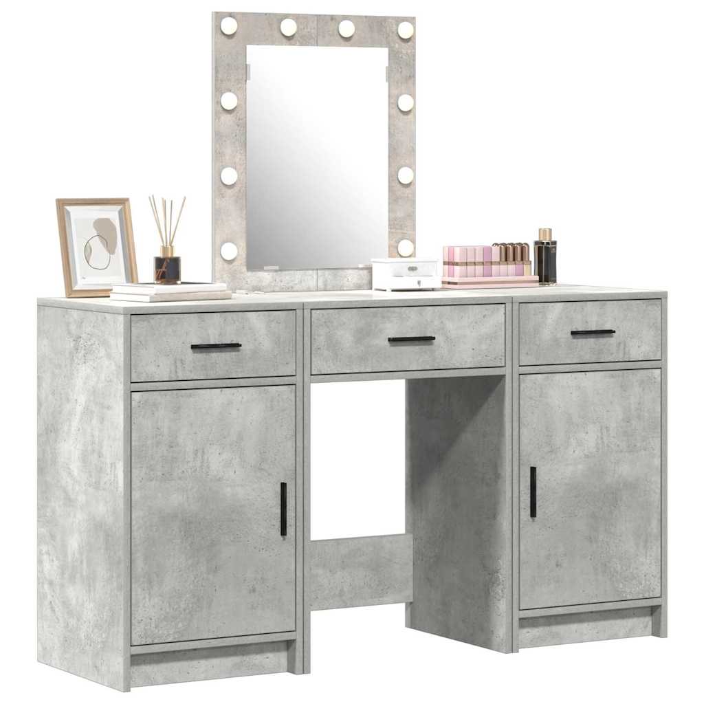 Schminktisch Grau 50 x 41 x 135 cm Holzwerkstoff