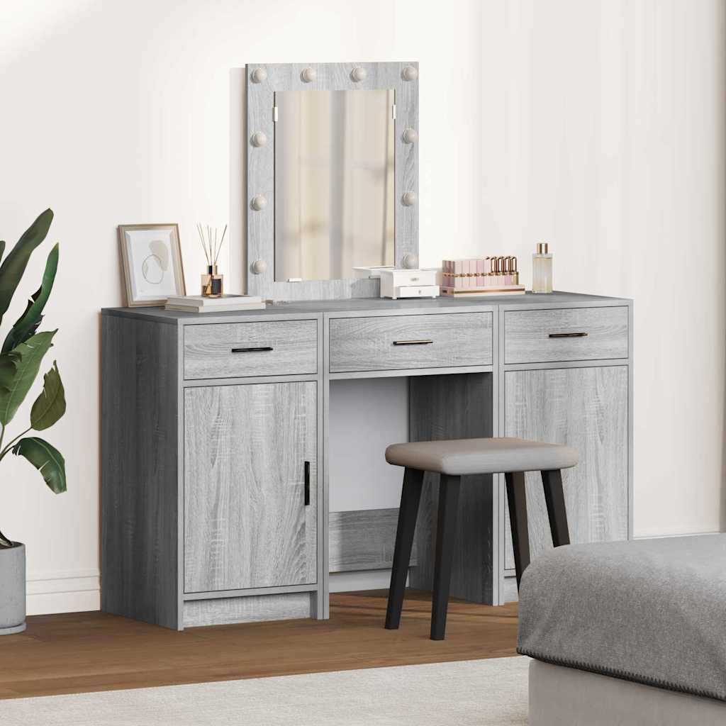 Schminktisch Grau 50 x 41 x 135 cm Holzwerkstoff