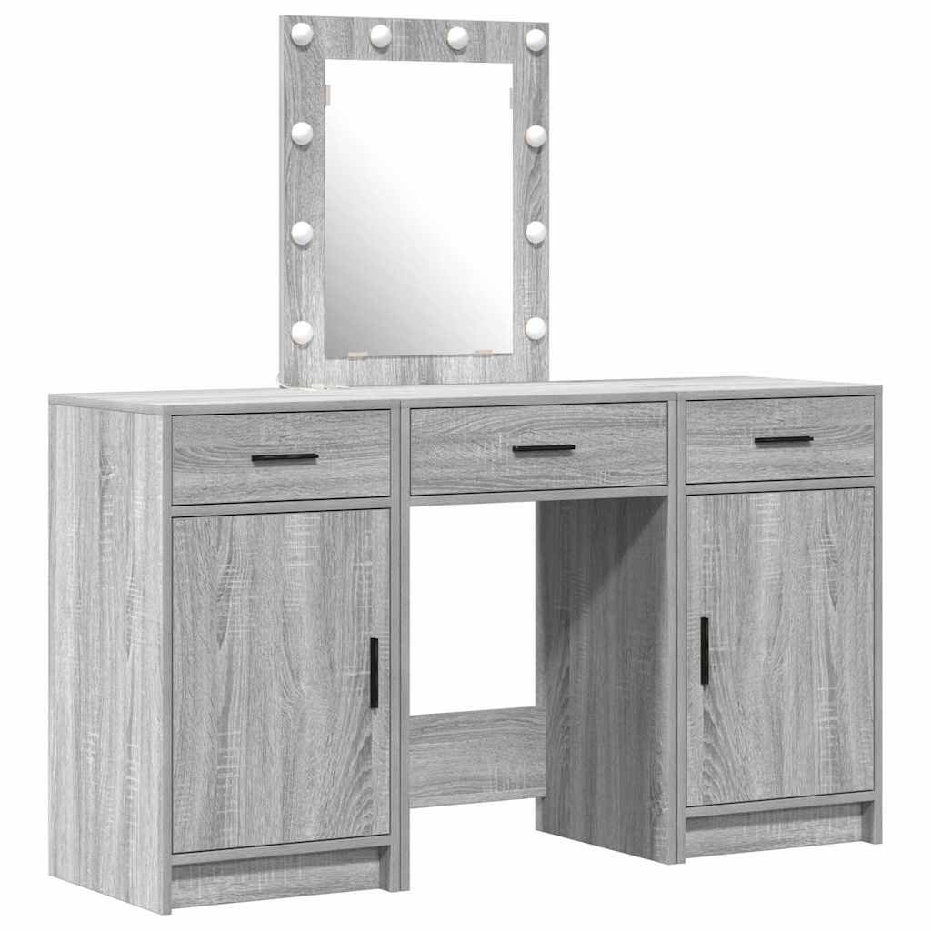 Schminktisch Grau 50 x 41 x 135 cm Holzwerkstoff