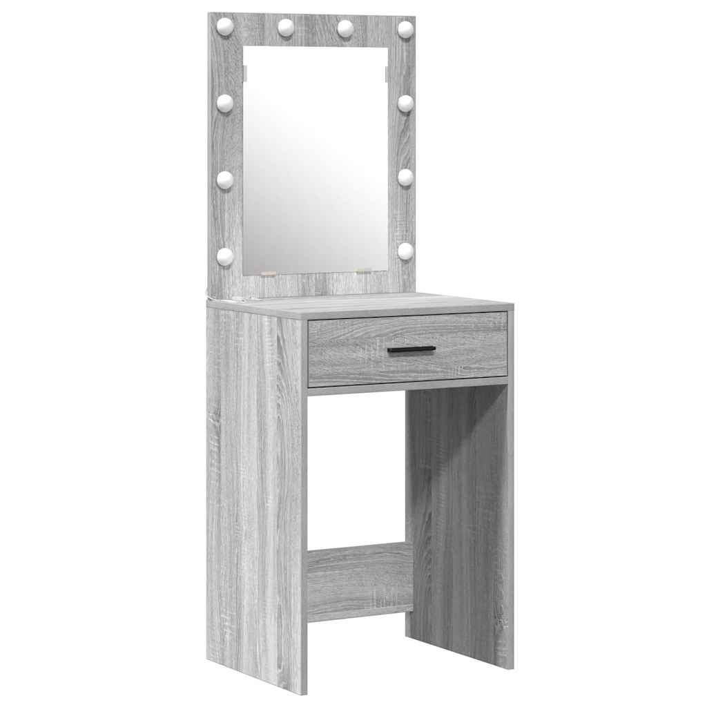Schminktisch Grau 50 x 41 x 135 cm Holzwerkstoff