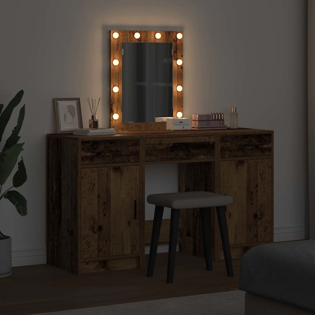Schminktisch Braun 50 x 41 x 135 cm Holzwerkstoff