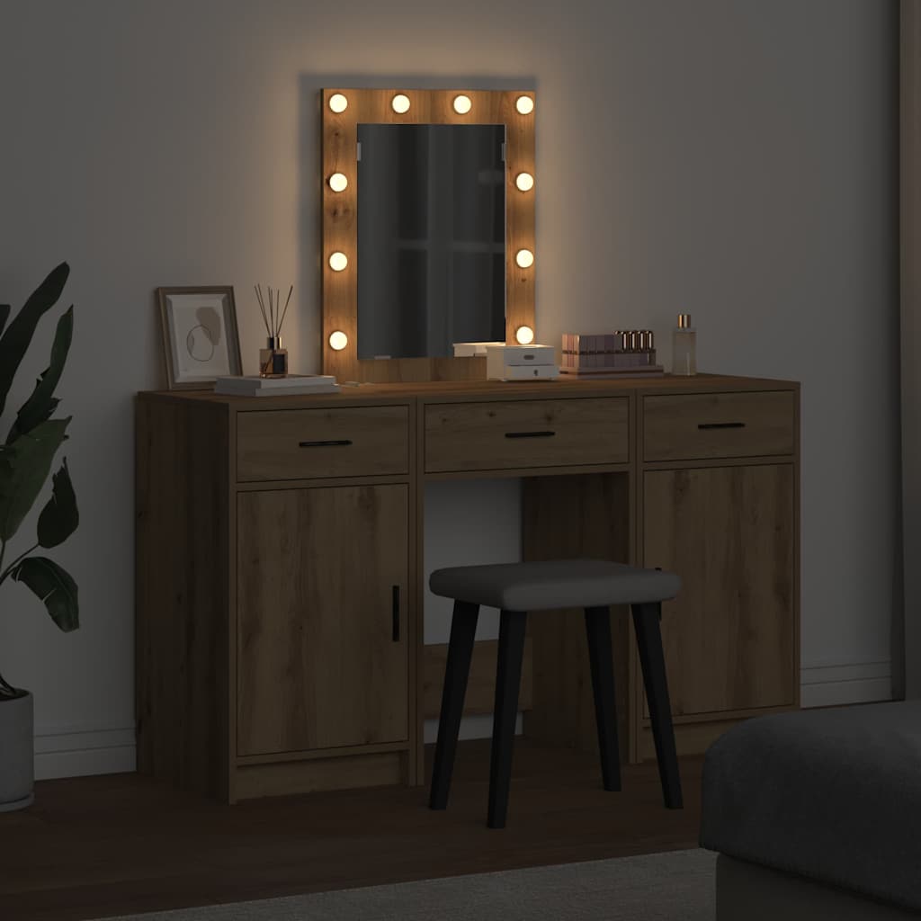 Schminktisch Braun 50 x 41 x 135 cm Holzwerkstoff
