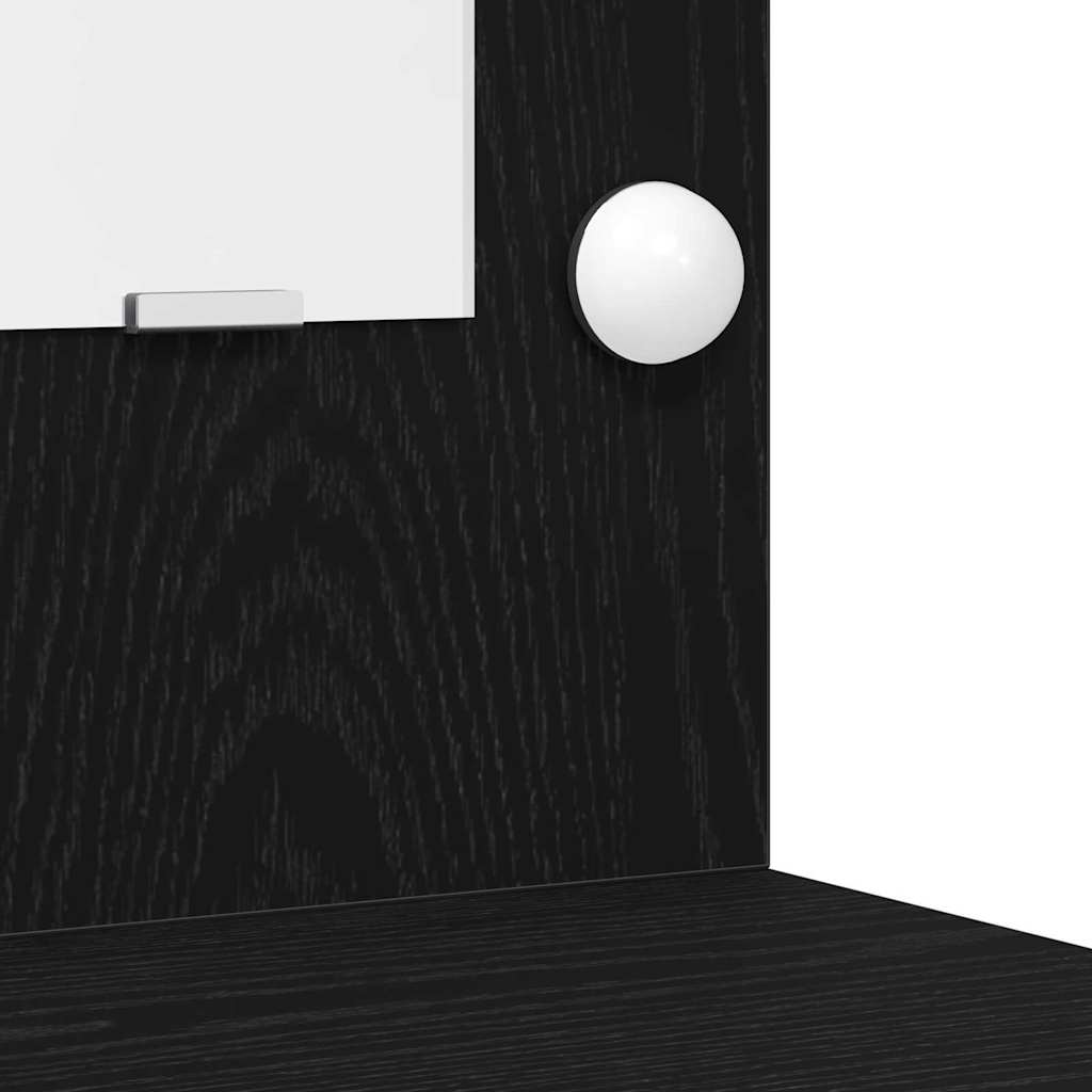 Schminktisch 2 stk. Schwarz 78,5 x 41 x 135 cm Holzwerkstoff