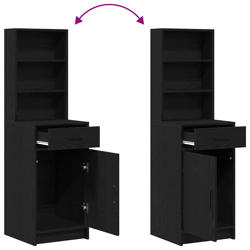 Schminktisch 2 stk. Schwarz 78,5 x 41 x 135 cm Holzwerkstoff