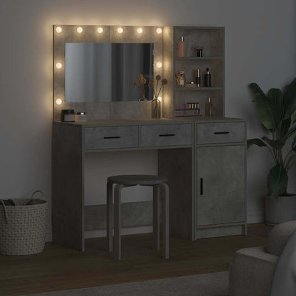 Schminktisch 2 stk. Grau 78,5 x 41 x 135 cm Holzwerkstoff