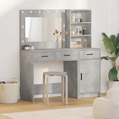 Schminktisch 2 stk. Grau 78,5 x 41 x 135 cm Holzwerkstoff