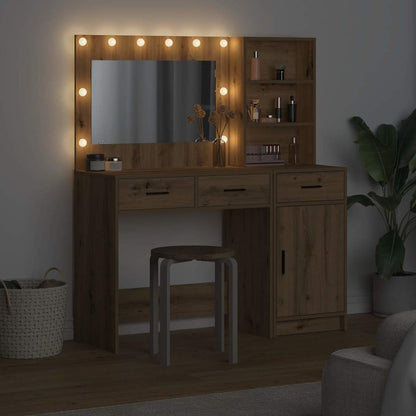 Schminktisch 2 stk. Braun 78,5 x 41 x 135 cm Holzwerkstoff