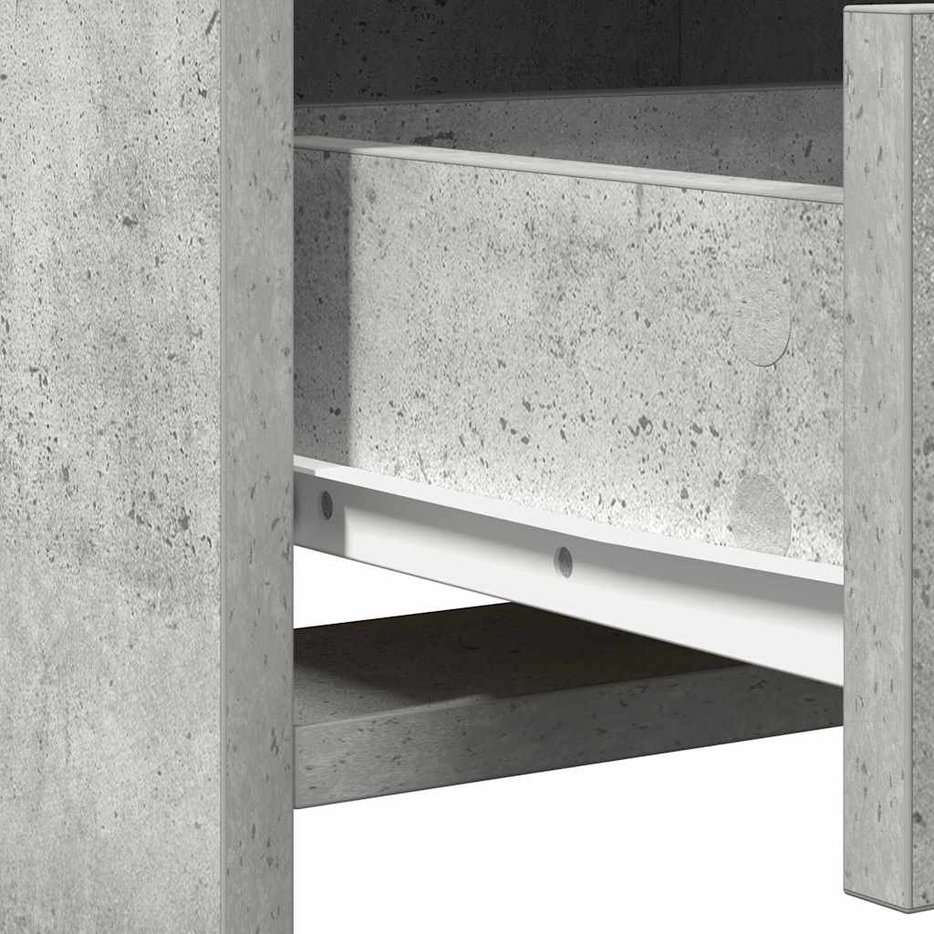 Schminktisch Set 2 stk. Beton Grau Holzwerkstoff