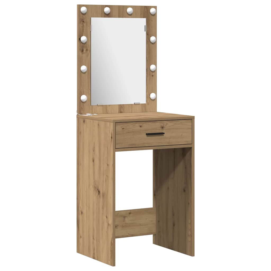 Schminktisch Set 2 Stk. Artisan-Eiche Holzwerkstoff