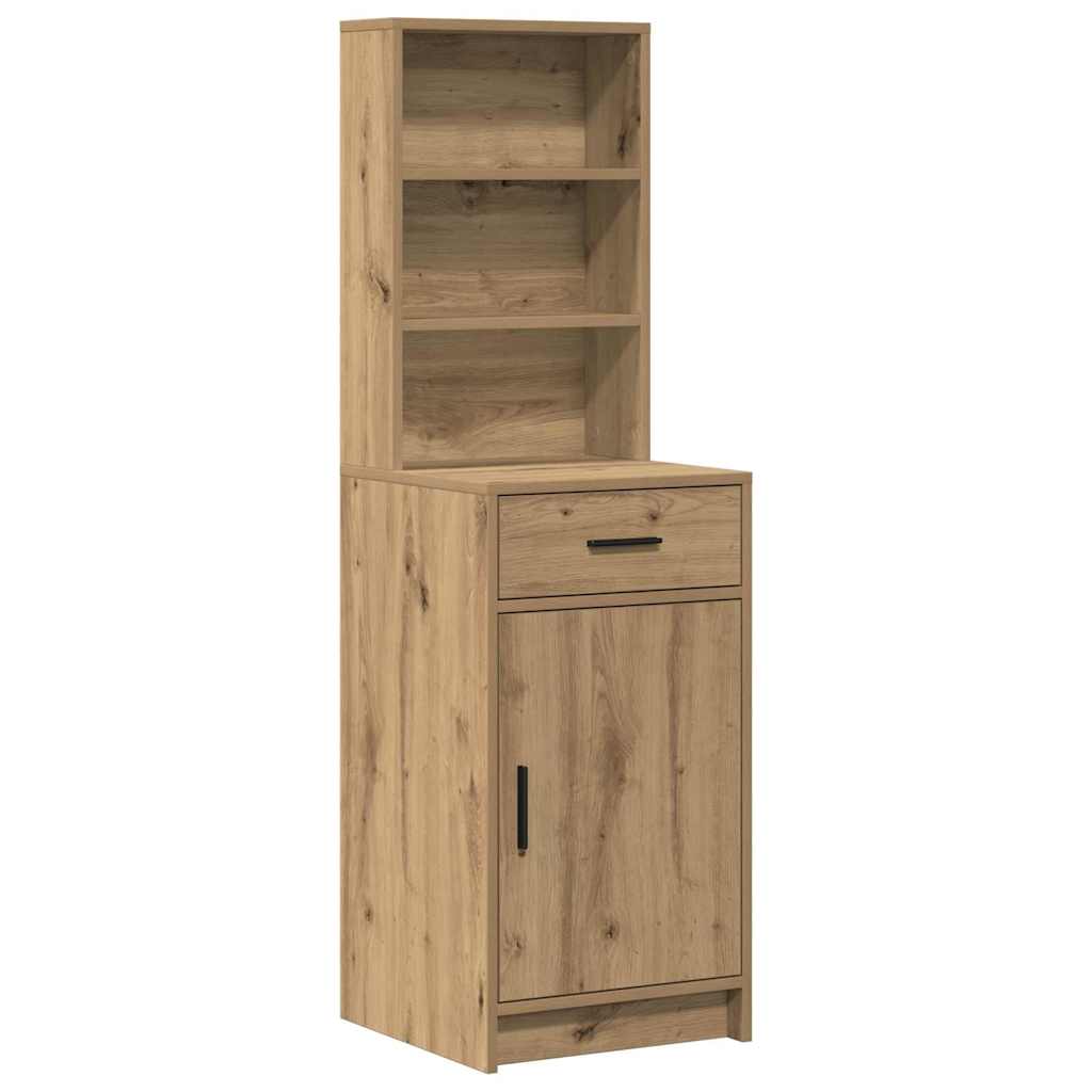Schminktisch Set 3 Stk. Artisan-Eiche Holzwerkstoff