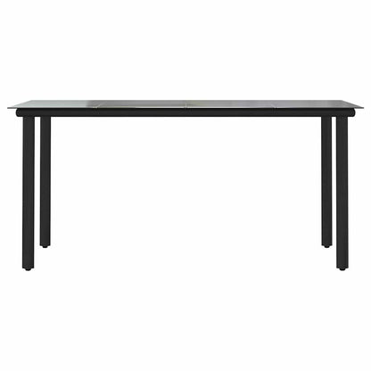 7-tlg. Garten-Essgruppe mit Kissen Braun Poly Rattan Glas