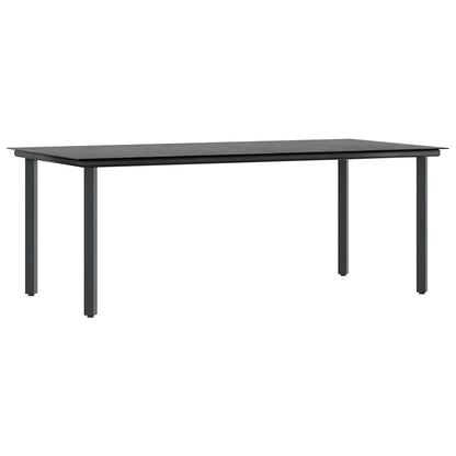 7-tlg. Garten-Essgruppe mit Kissen Braun Poly Rattan Glas