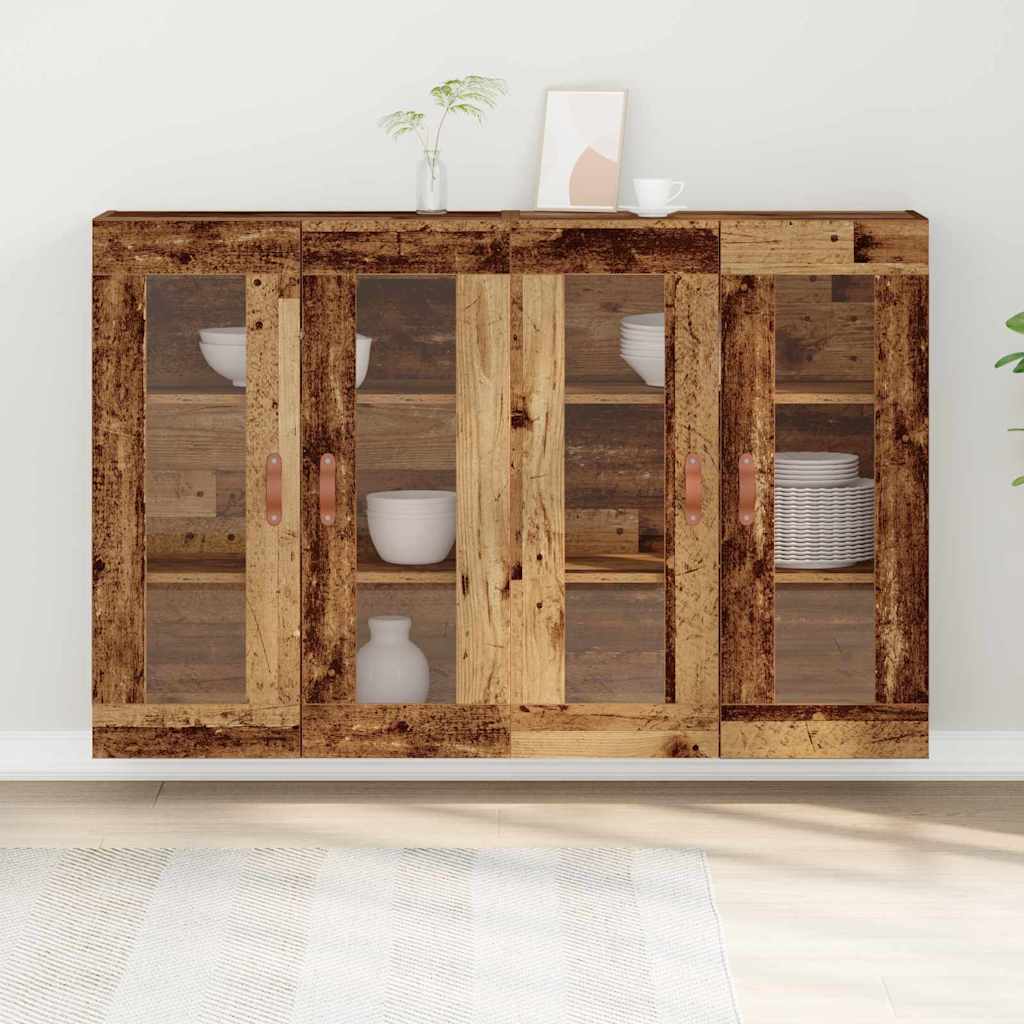 Wandschränke 2 stk. Altholz 69,5 x 34 x 90 cm Holzwerkstoff