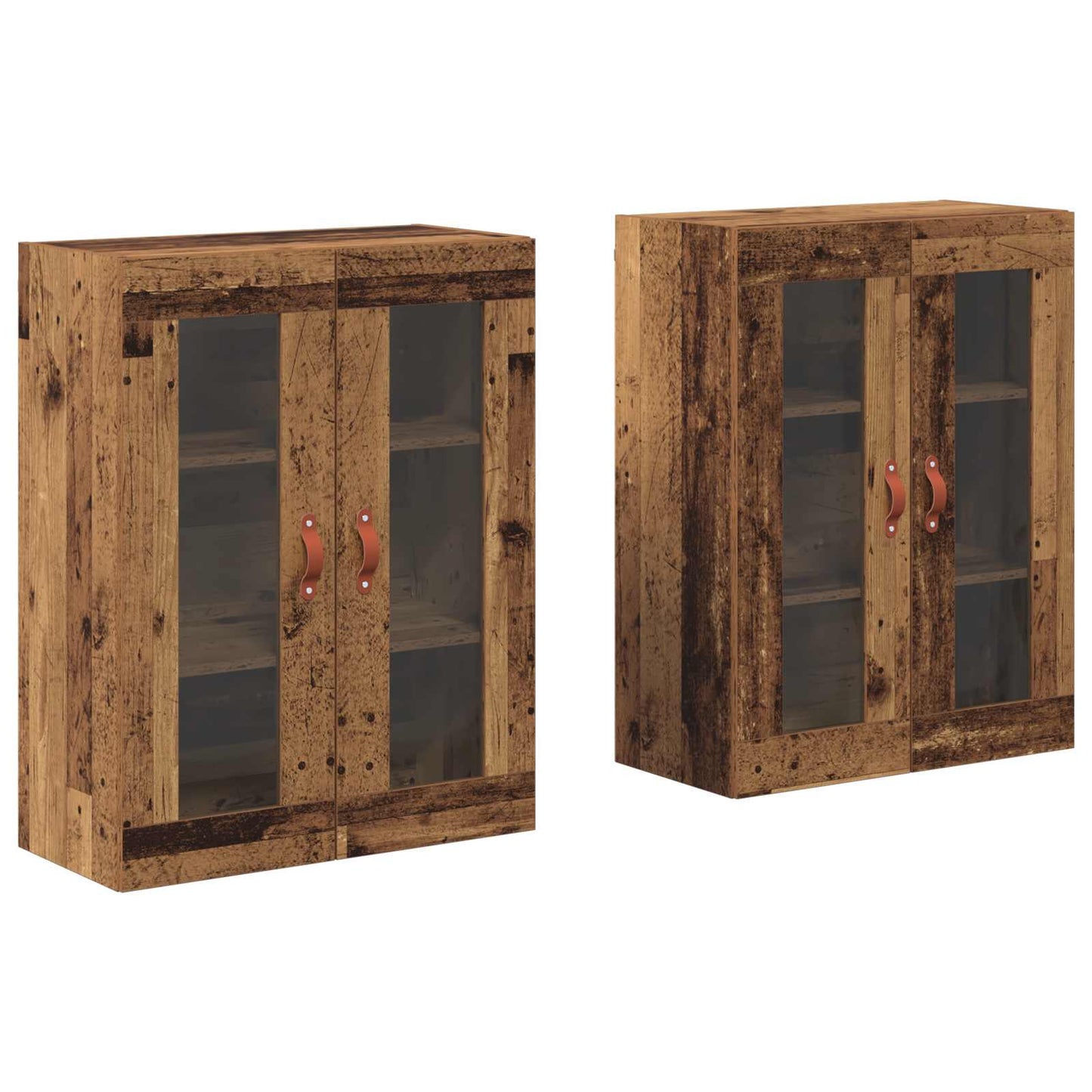 Wandschränke 2 stk. Altholz 69,5 x 34 x 90 cm Holzwerkstoff