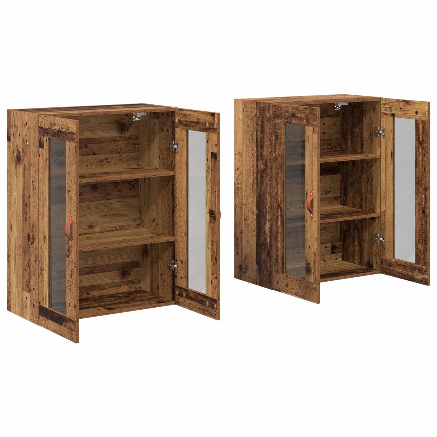 Wandschränke 2 stk. Altholz 69,5 x 34 x 90 cm Holzwerkstoff