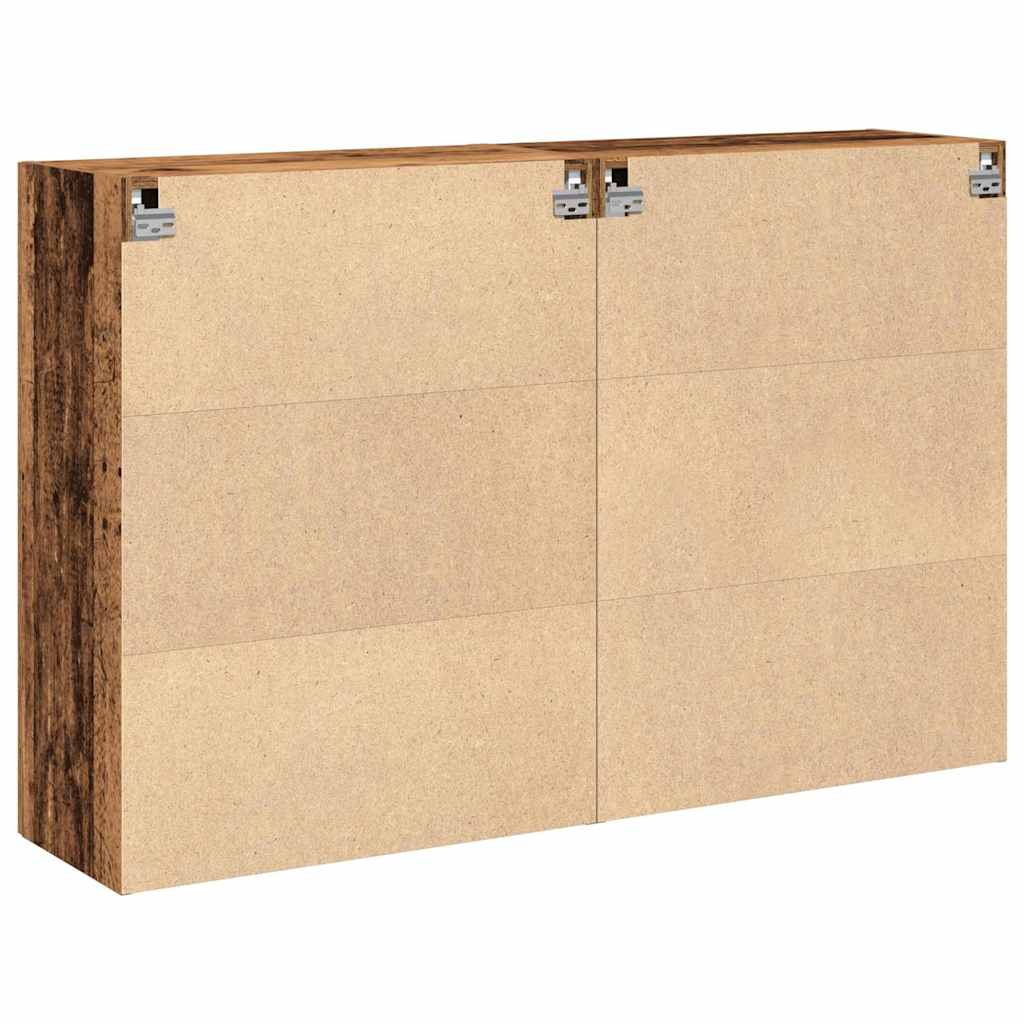 Wandschränke 2 stk. Altholz 69,5 x 34 x 90 cm Holzwerkstoff
