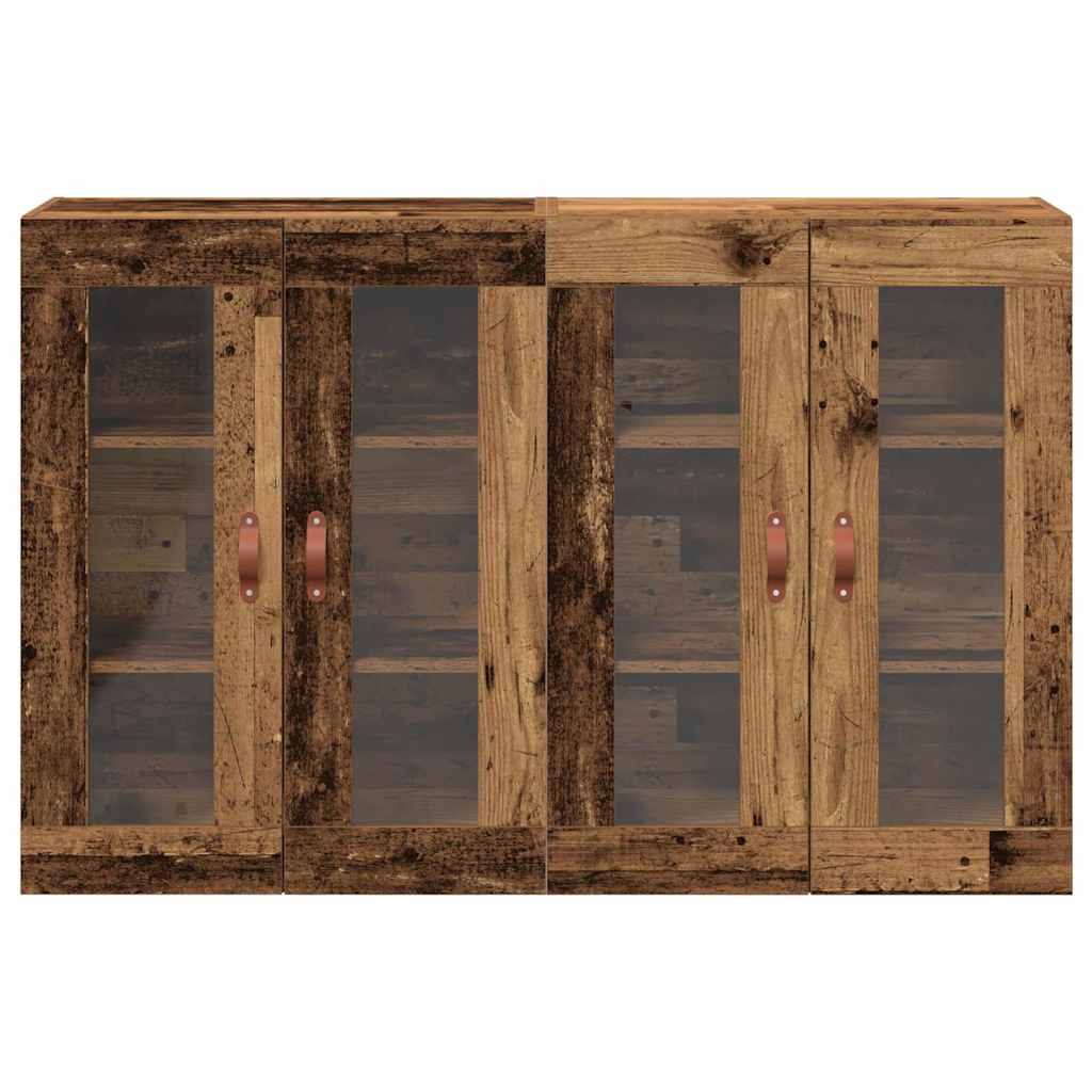 Wandschränke 2 stk. Altholz 69,5 x 34 x 90 cm Holzwerkstoff