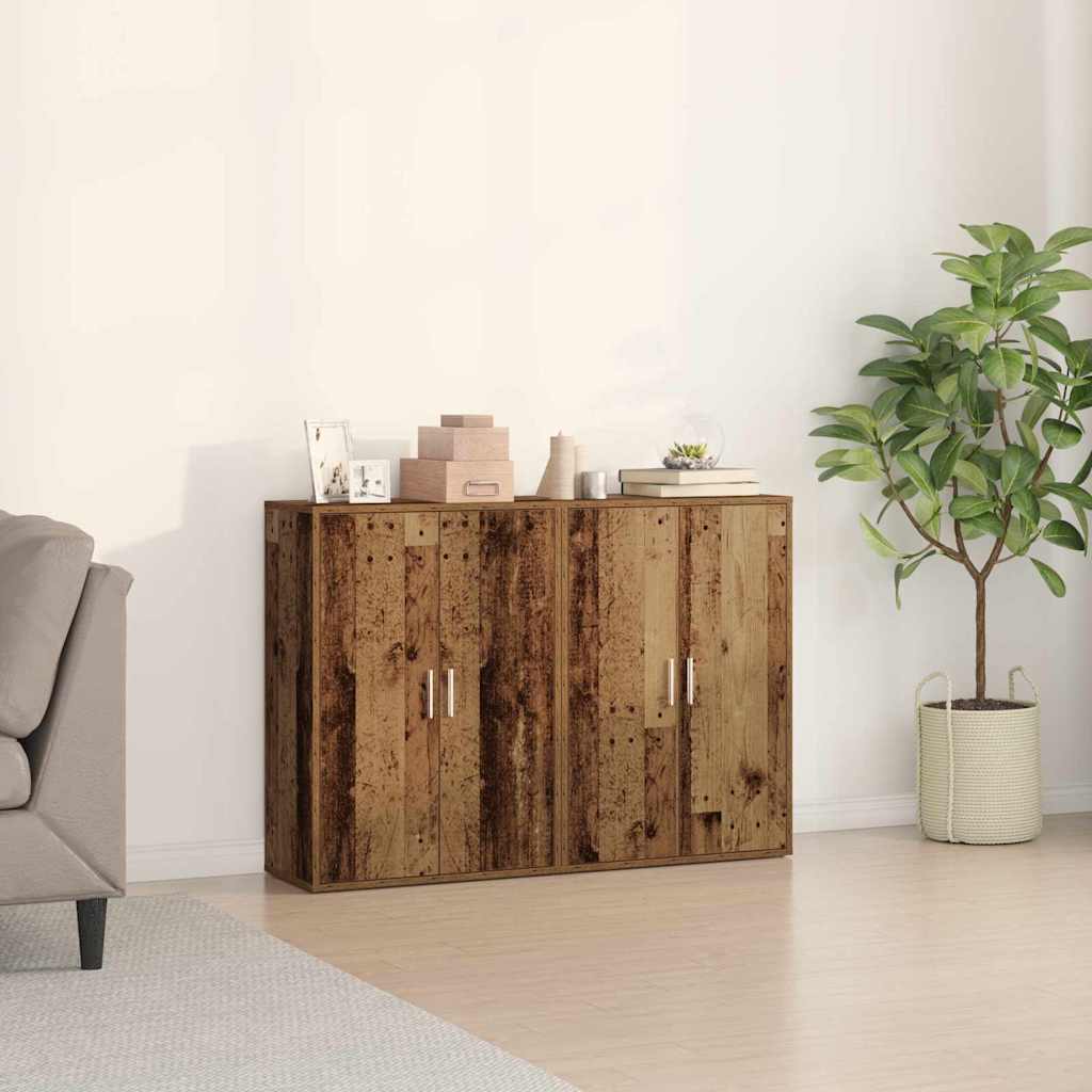 Sideboard 2 stk. Altholz 60 x 31 x 84 cm Holzwerkstoff